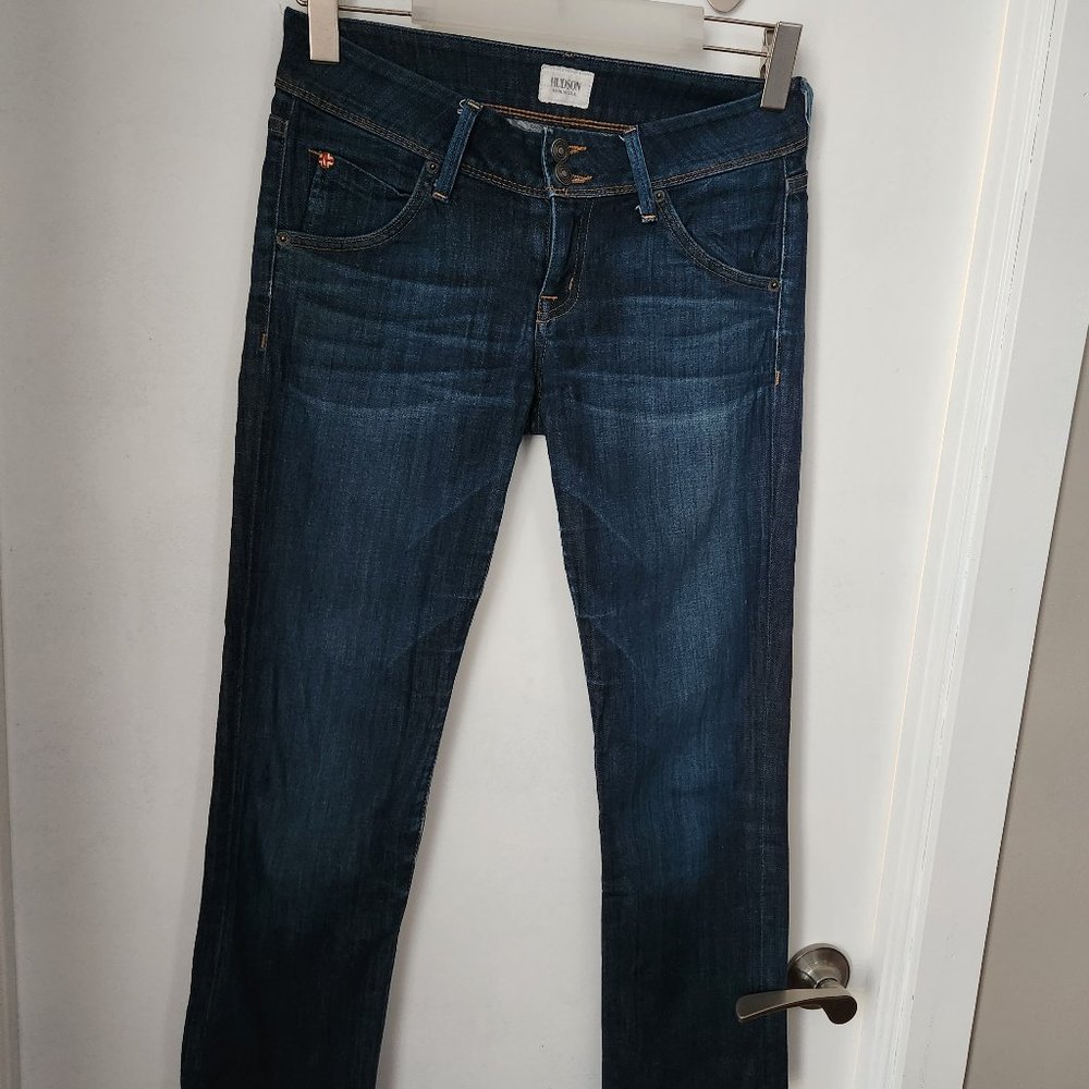HUDSON Jeans Low Rise Straight Flap Pocket Capri Jeans, Size 26, Style WC176DMC